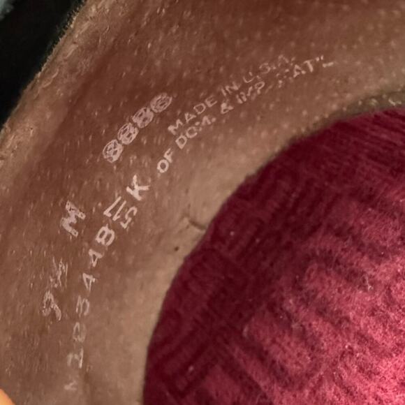 Munro Leather Ballet Flat Shoes Cap Toe Slip On Size 9.5M Shimmer Bronze Gray - Picture 10 of 13